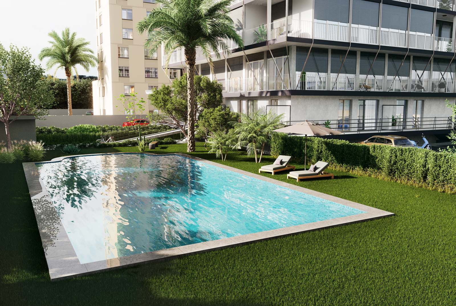Residencial San Jordi — фасад и территория, Playa San Juan